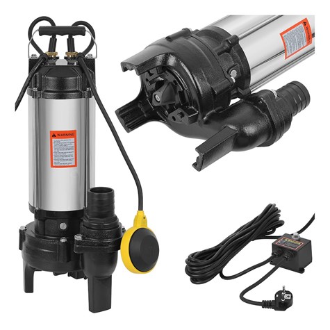 Sewage pump with knife and float switch 1.1KW