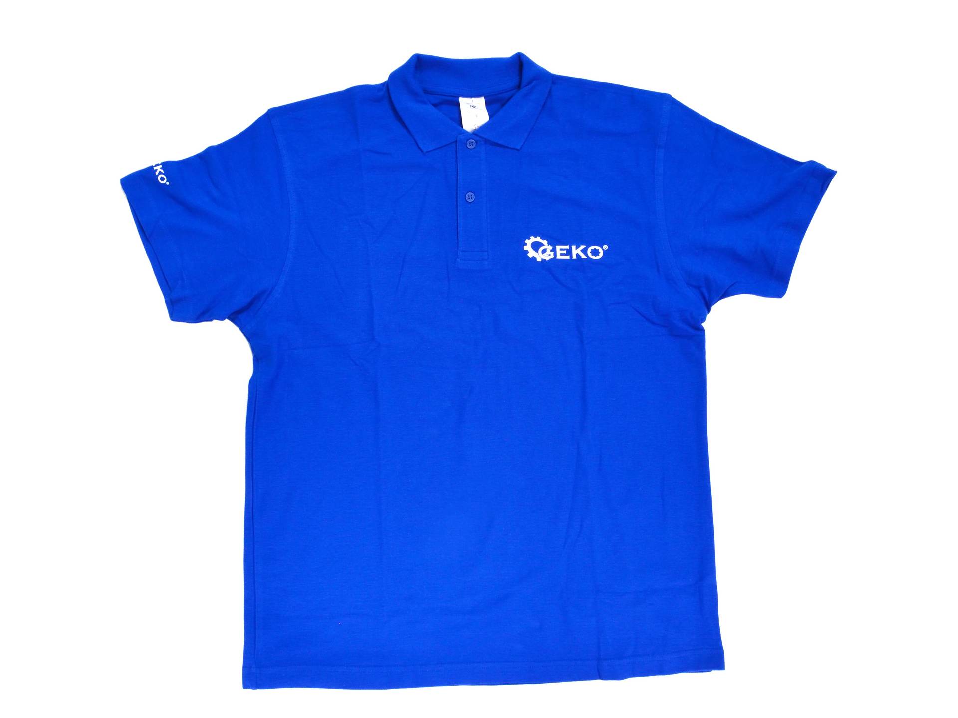 Royal Blue Short-sleeved Polo Shirt Geko size S