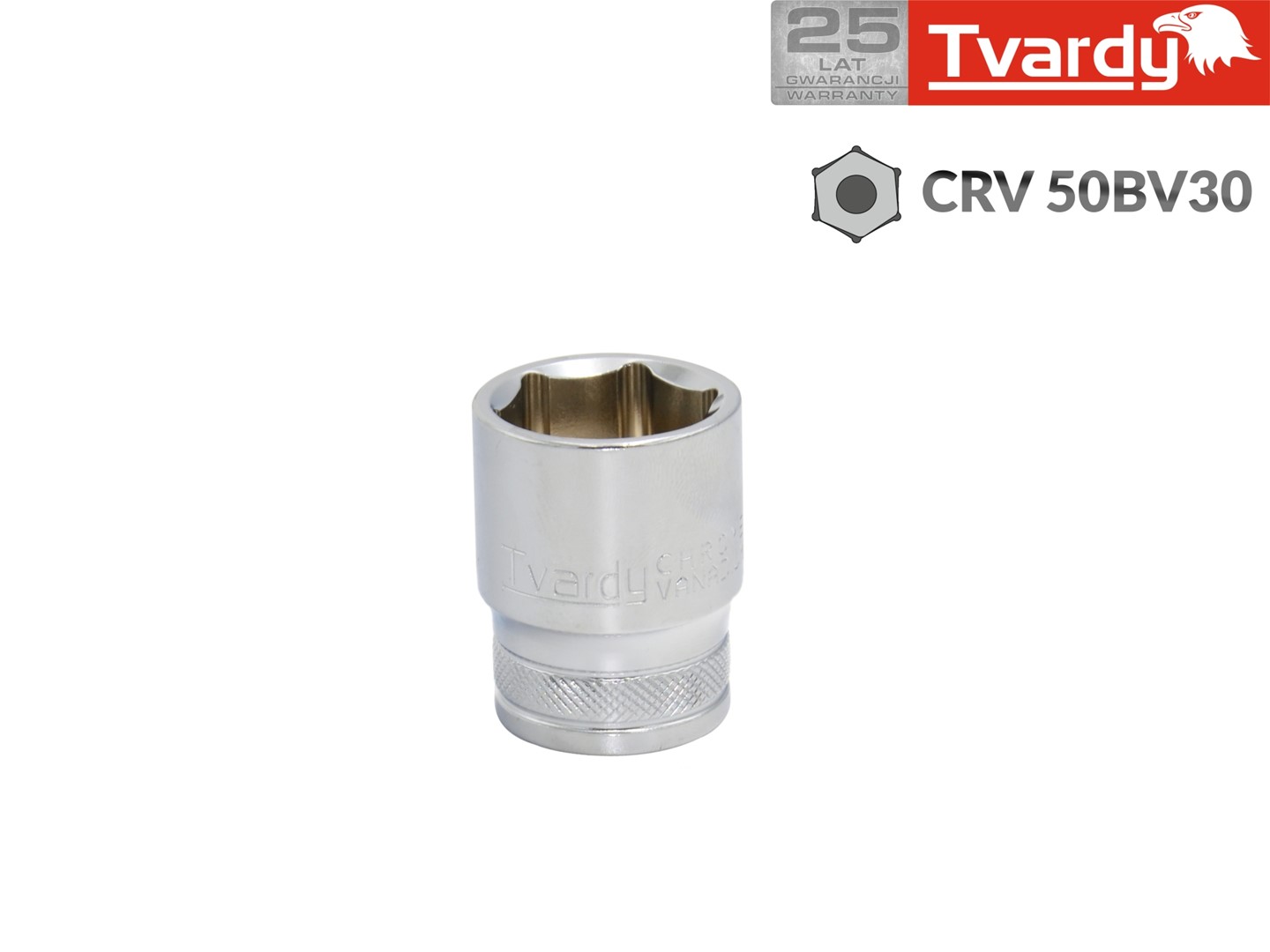 Nasadka sześciokątna 1/2  13 mm TVARDY (10/100)