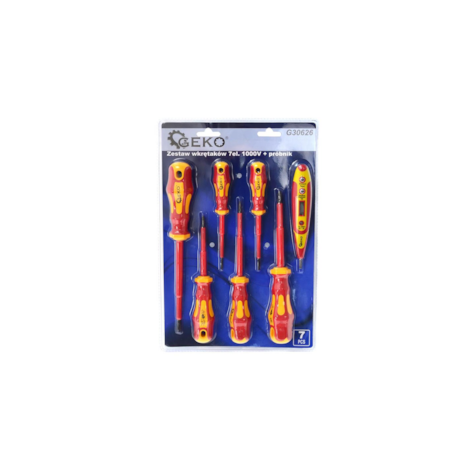 7pcs Insulated VDE Screwdriver Set 1000V model nr. 2