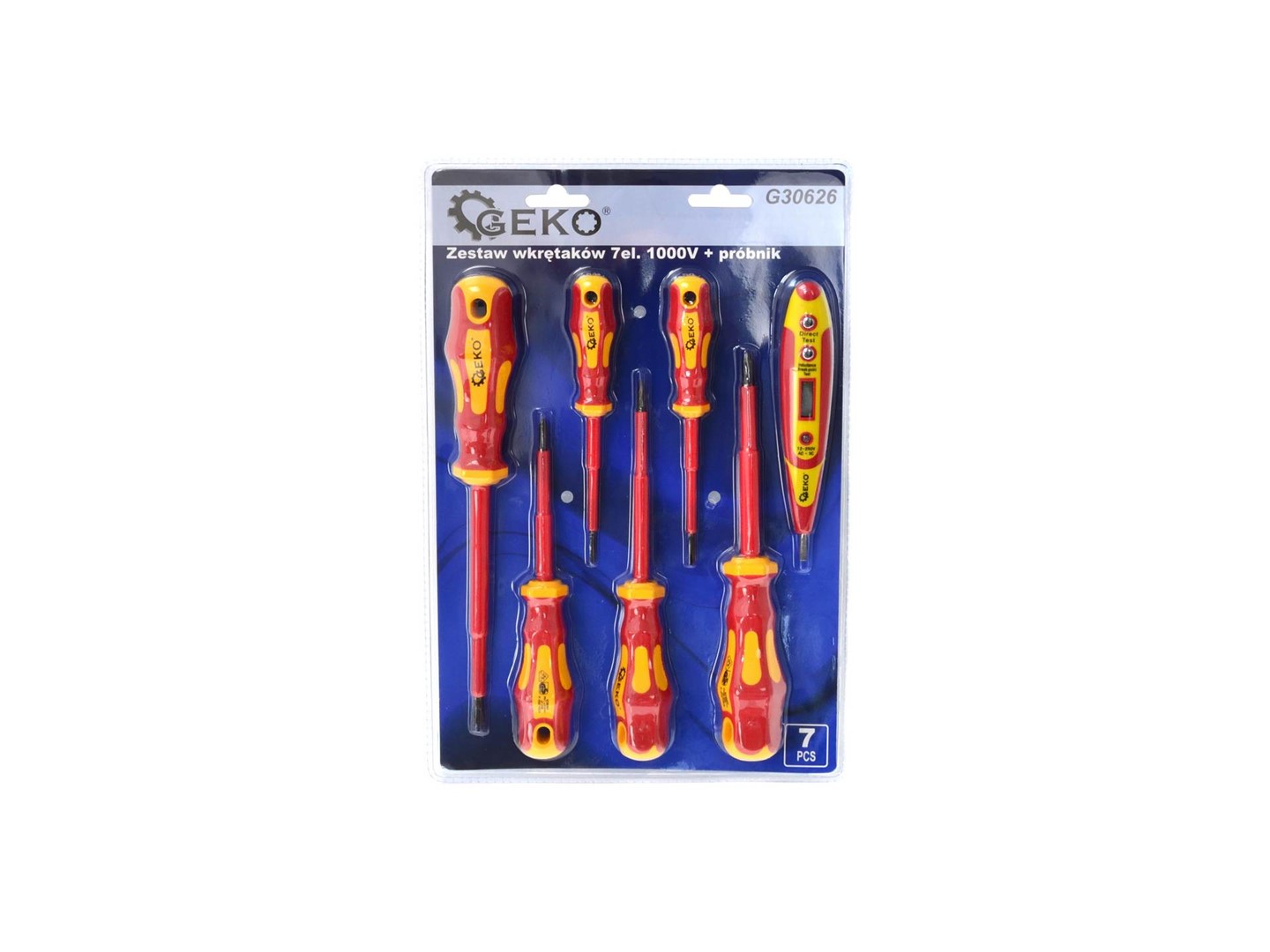 7pcs Insulated VDE Screwdriver Set 1000V model nr. 2