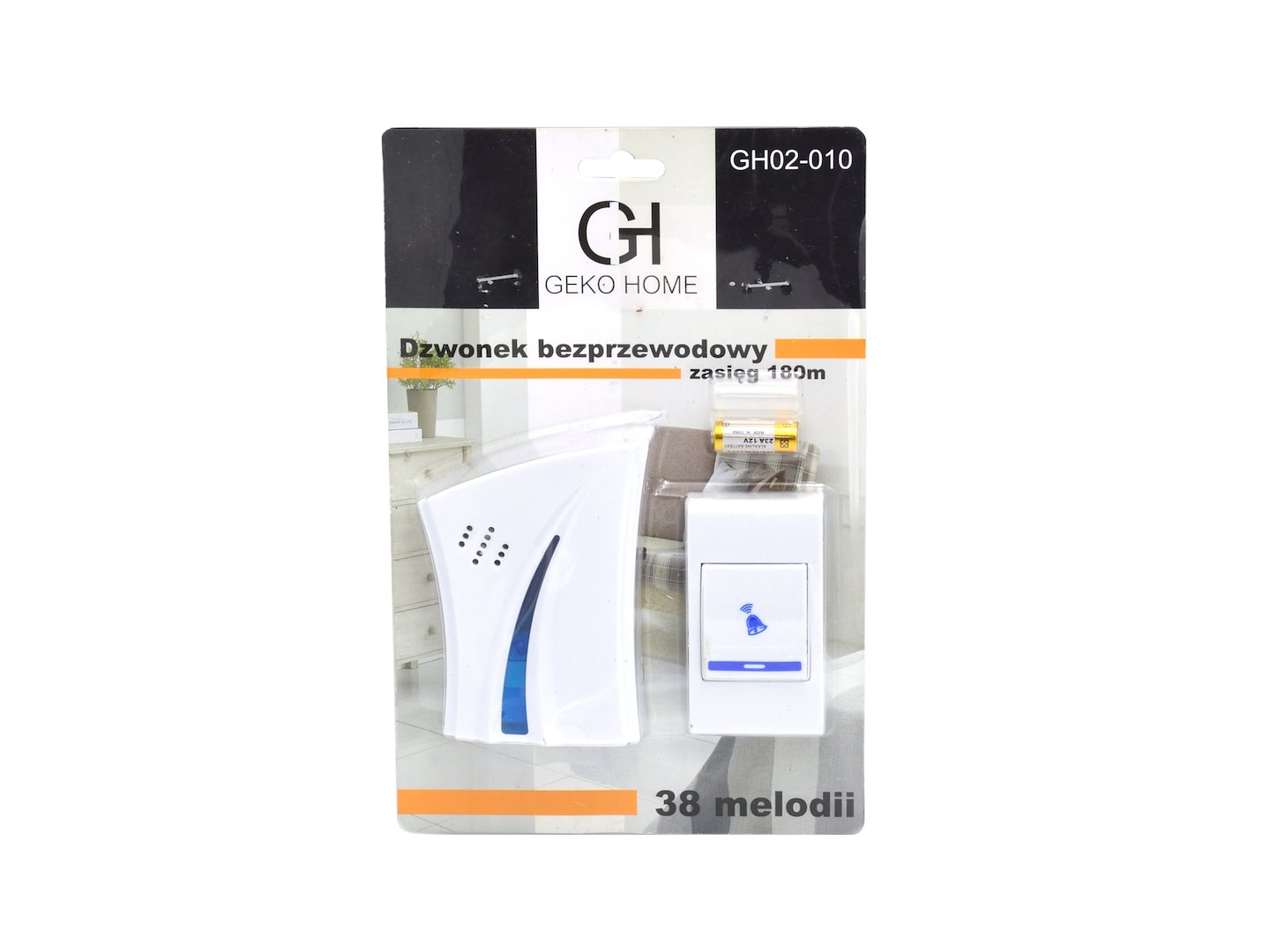 Bezdrôtový zvonček 38 melódií 180m (1)