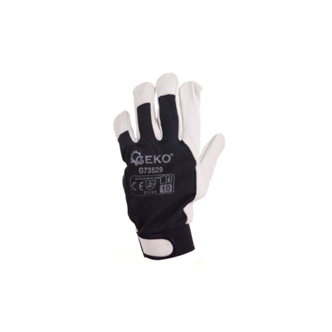 Leather Assembly Work Gloves, Goat Leather - Velcro, Size 10 (12/120)