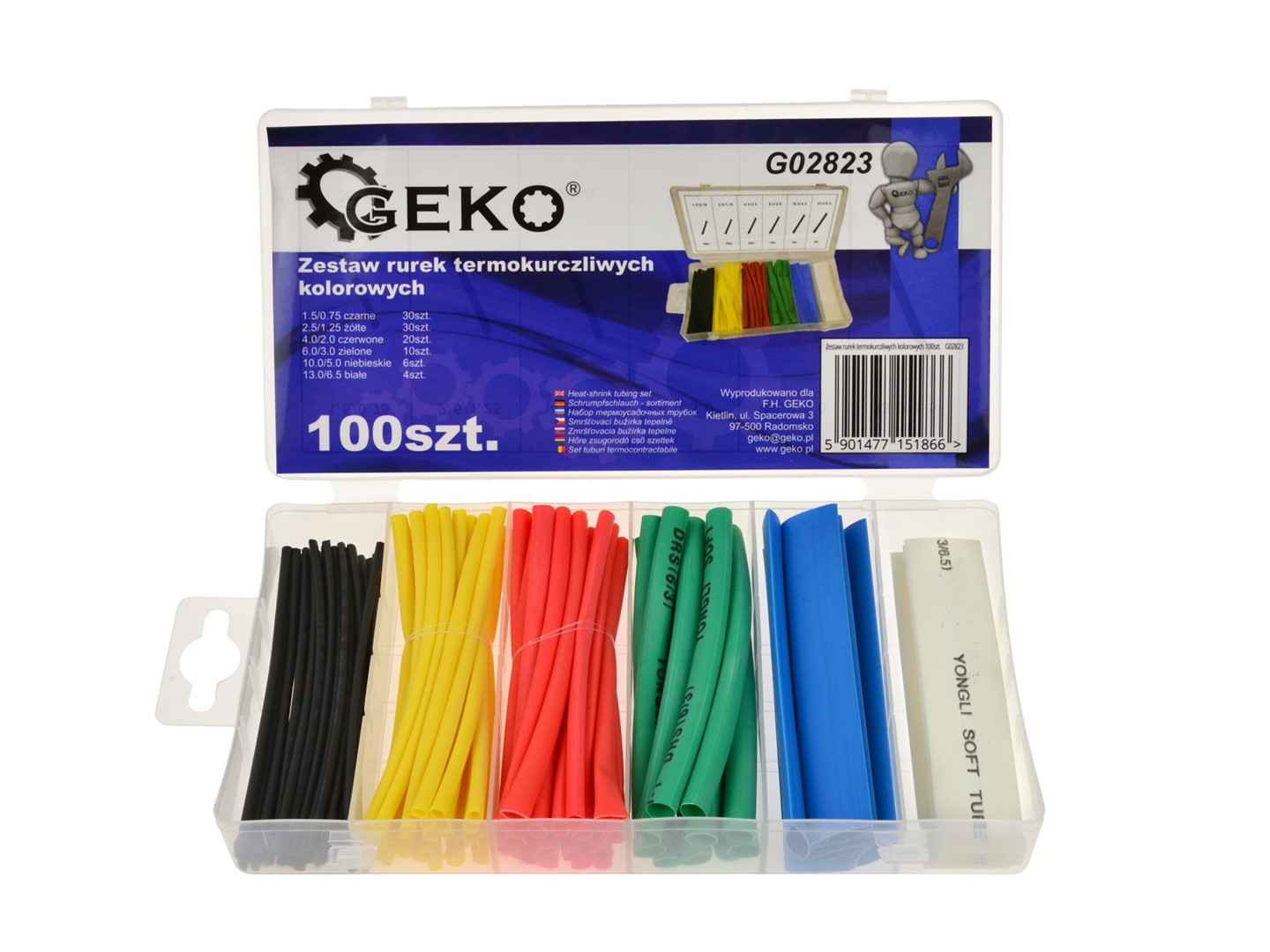 Assorted Heat Shrink Tubing Kit Color 100pcs