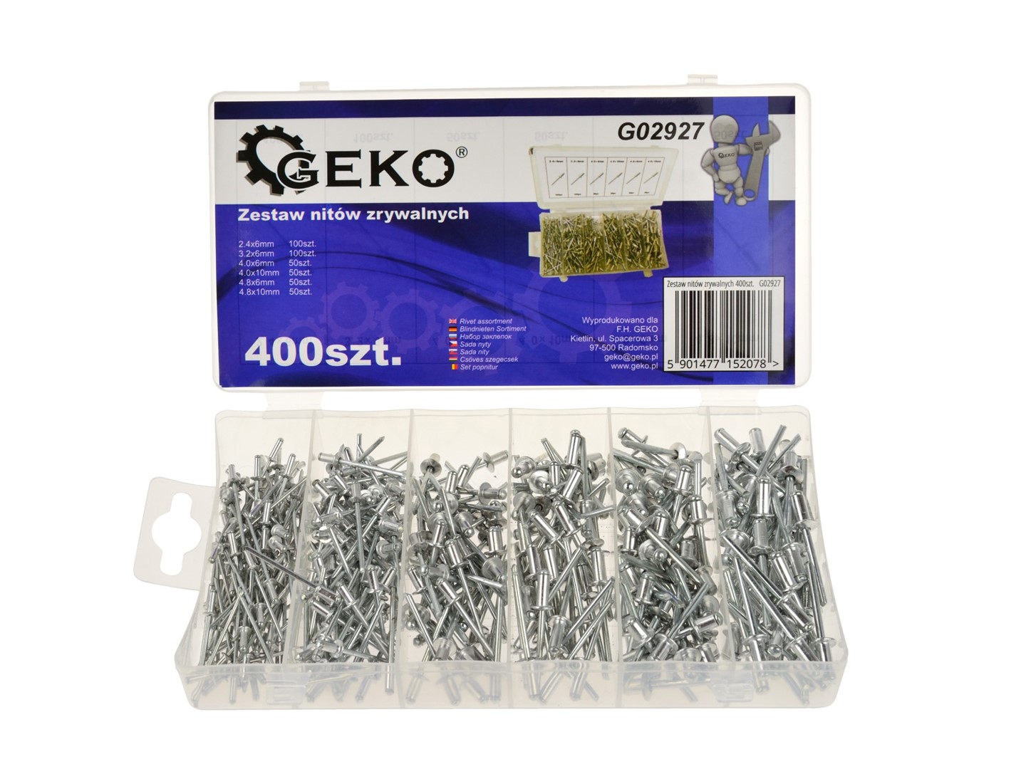 Aluminum Rivet Set 400pcs