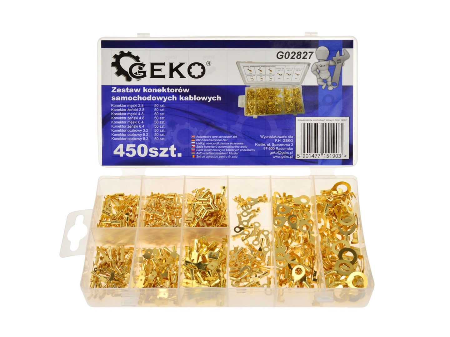 Auto Non Insulated Terminal Connector Kit 450 pcs