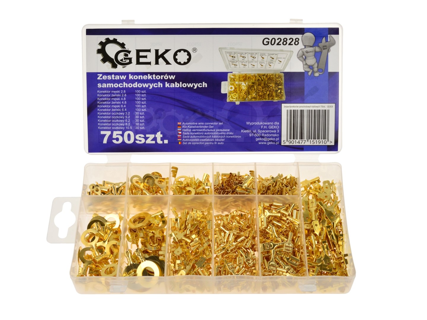 Auto Non Insulated Terminal Connector Kit 750 pcs