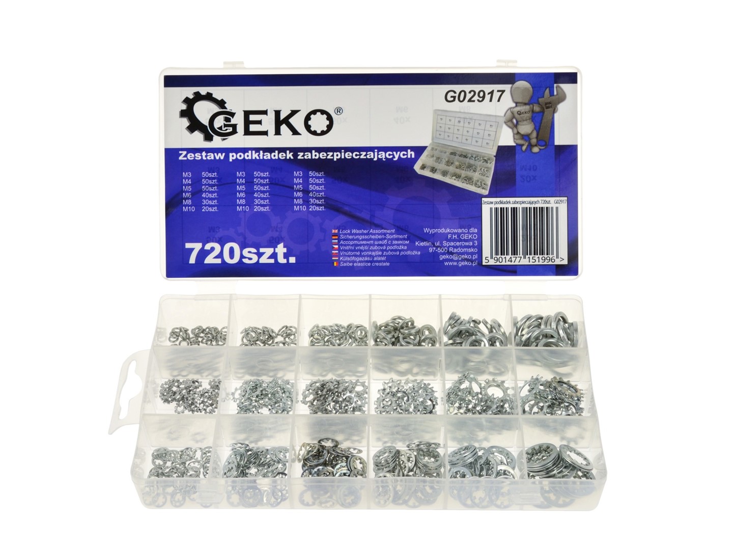 720pcs Lock Washer Assortment