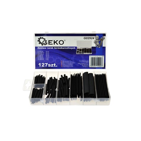 Assorted Heat Shrink Tubing Kit Black 127pcs