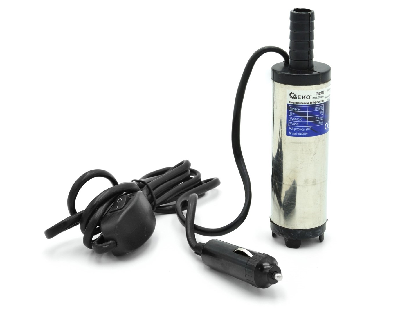 Submersible Oil Pump 12V/230V 38mm