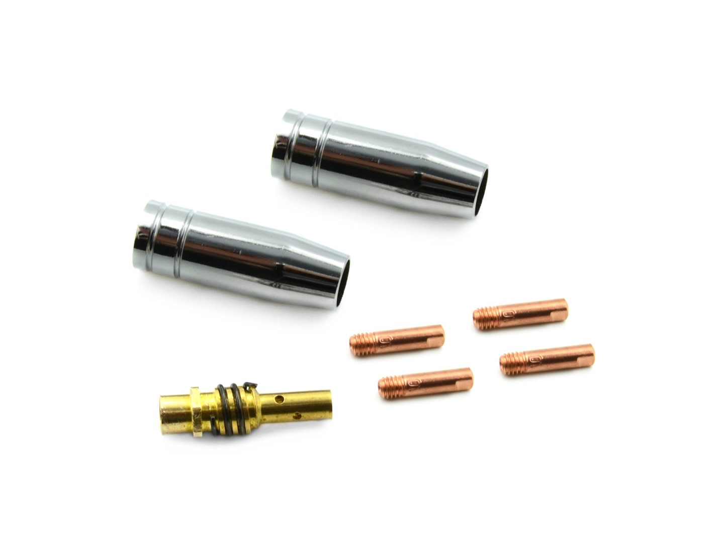 Set of torch and nozzles for Mag welding machines