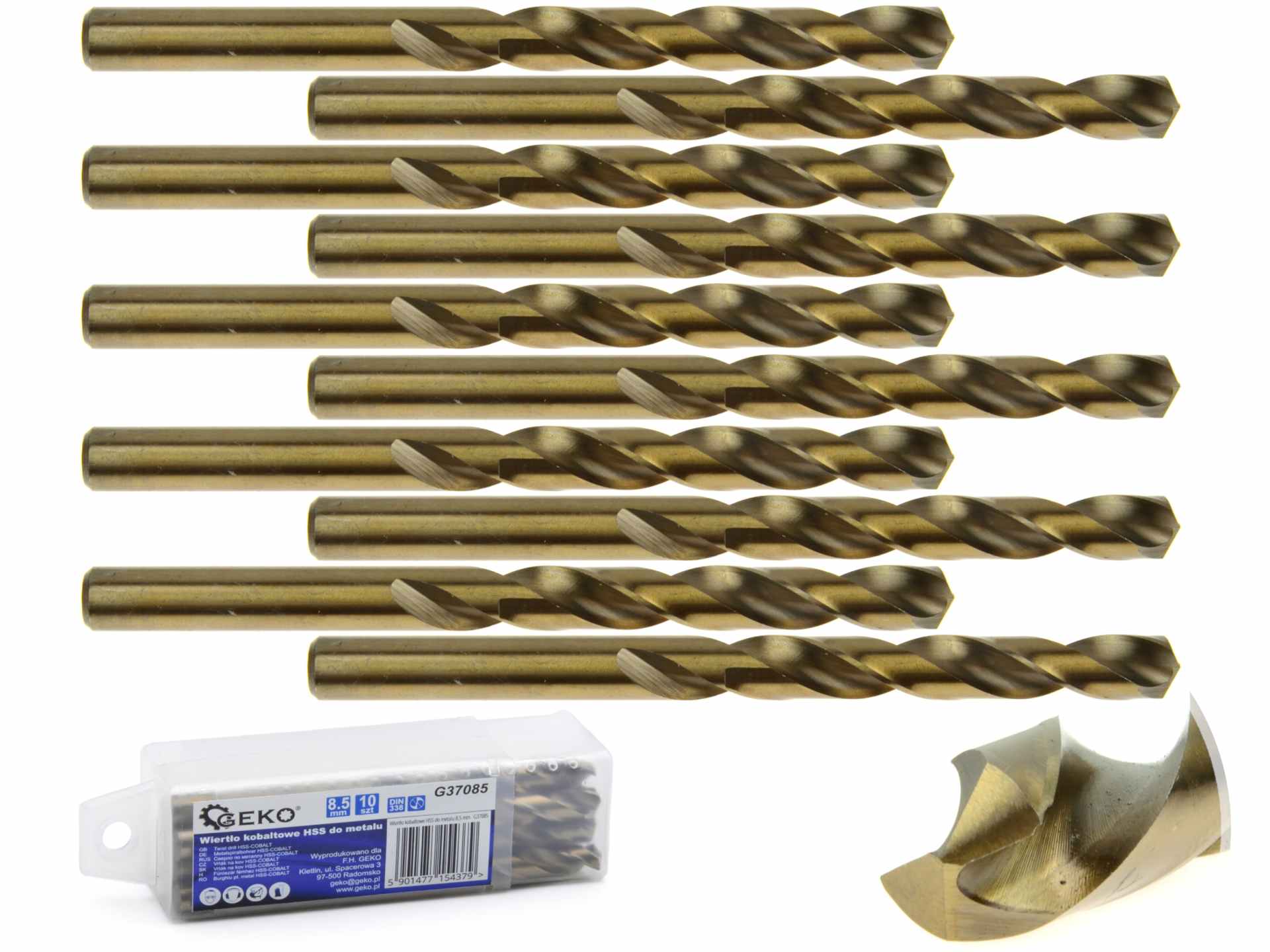 HSS twist drill for metal with cobalt 8,5 mm