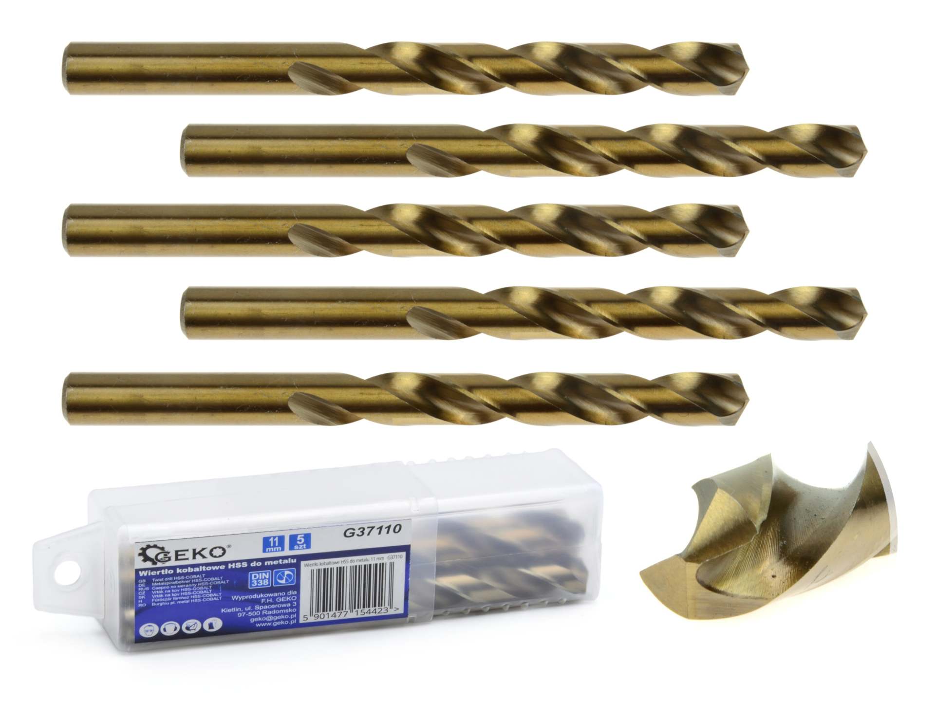 HSS twist drill for metal with cobalt 11 mm