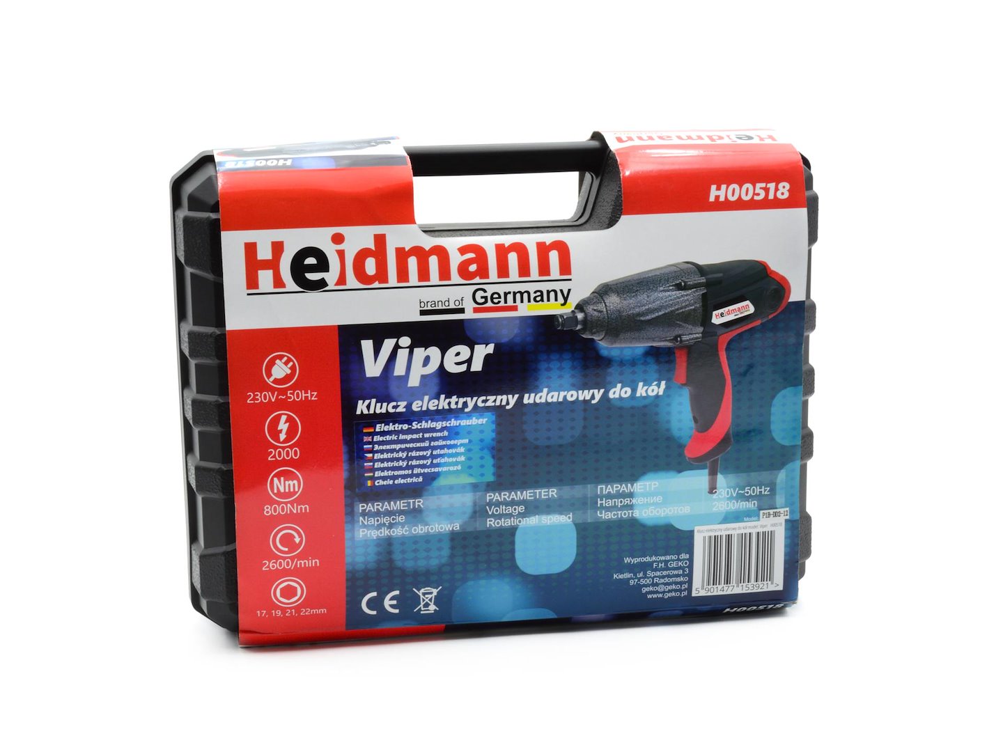 Klucz elektryczny udarowy do kół Viper 1/2" 7