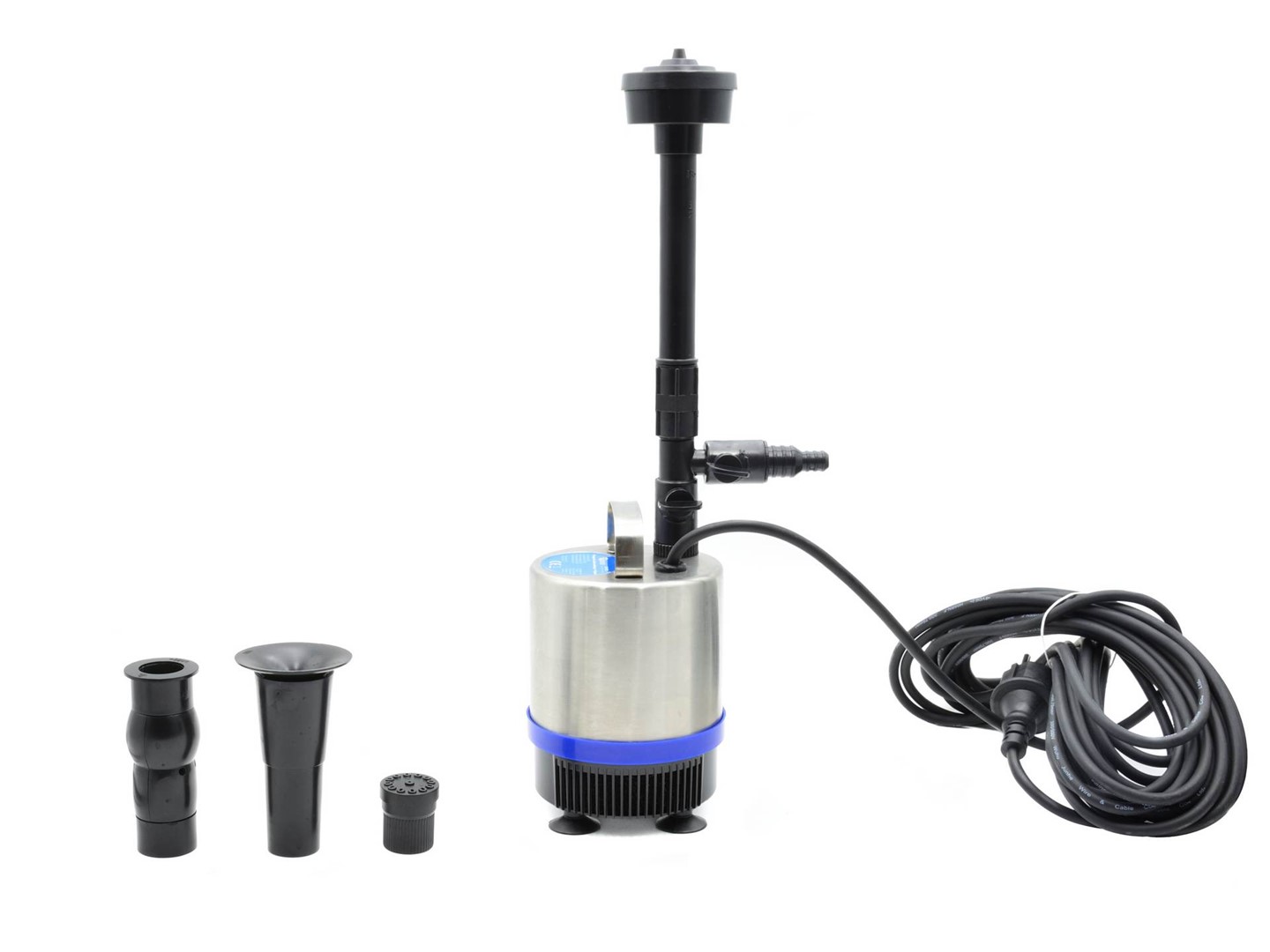 Submersible Pond Pump Stainless Steel with 4 Nozzles