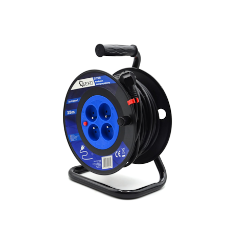 Przedłużacz elektryczny bębnowy 3x1.0mm2 25m (1)