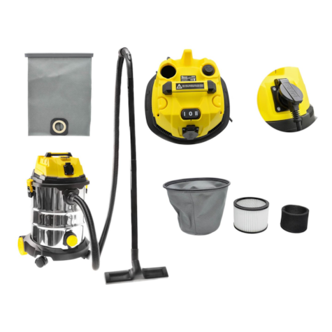 Wet and Dry Vacuum Cleaner 25L with dust shaking function
