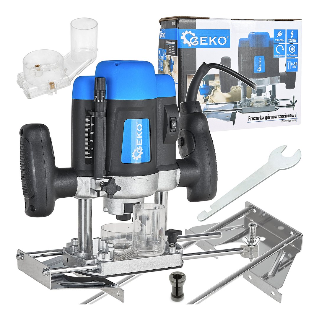 Router for wood with 1200W with power adjustment