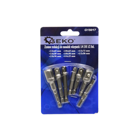 8pc Set Socket Bit Extension Hex Shank