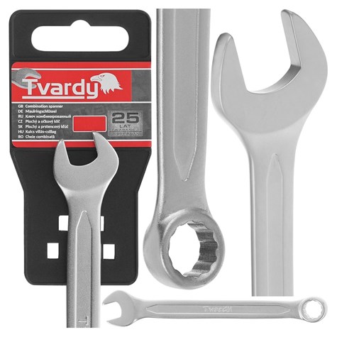 Klucz płasko-oczkowy satynowany 10mm CRV - CS DIN3113A(10/250)