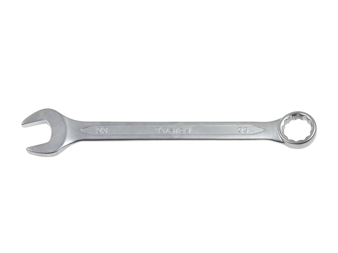 Combination spanner, satin, CRV, Cold stamped 23mm