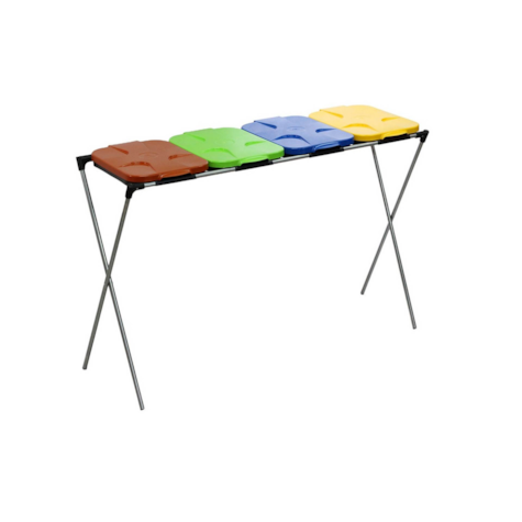 Basket rack for 4 segregated garbage bags