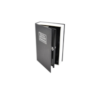 metal case - book  for money 180x115x55mm with key