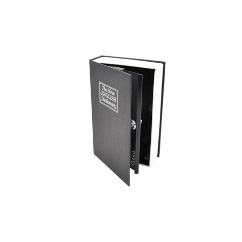 metal case - book  for money 180x115x55mm with key