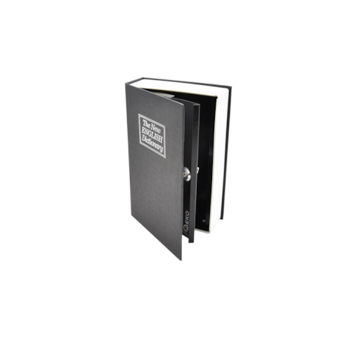 metal case - book  for money 180x115x55mm with key