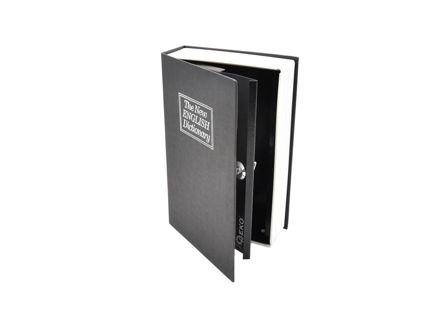 metal case - book  for money 180x115x55mm with key