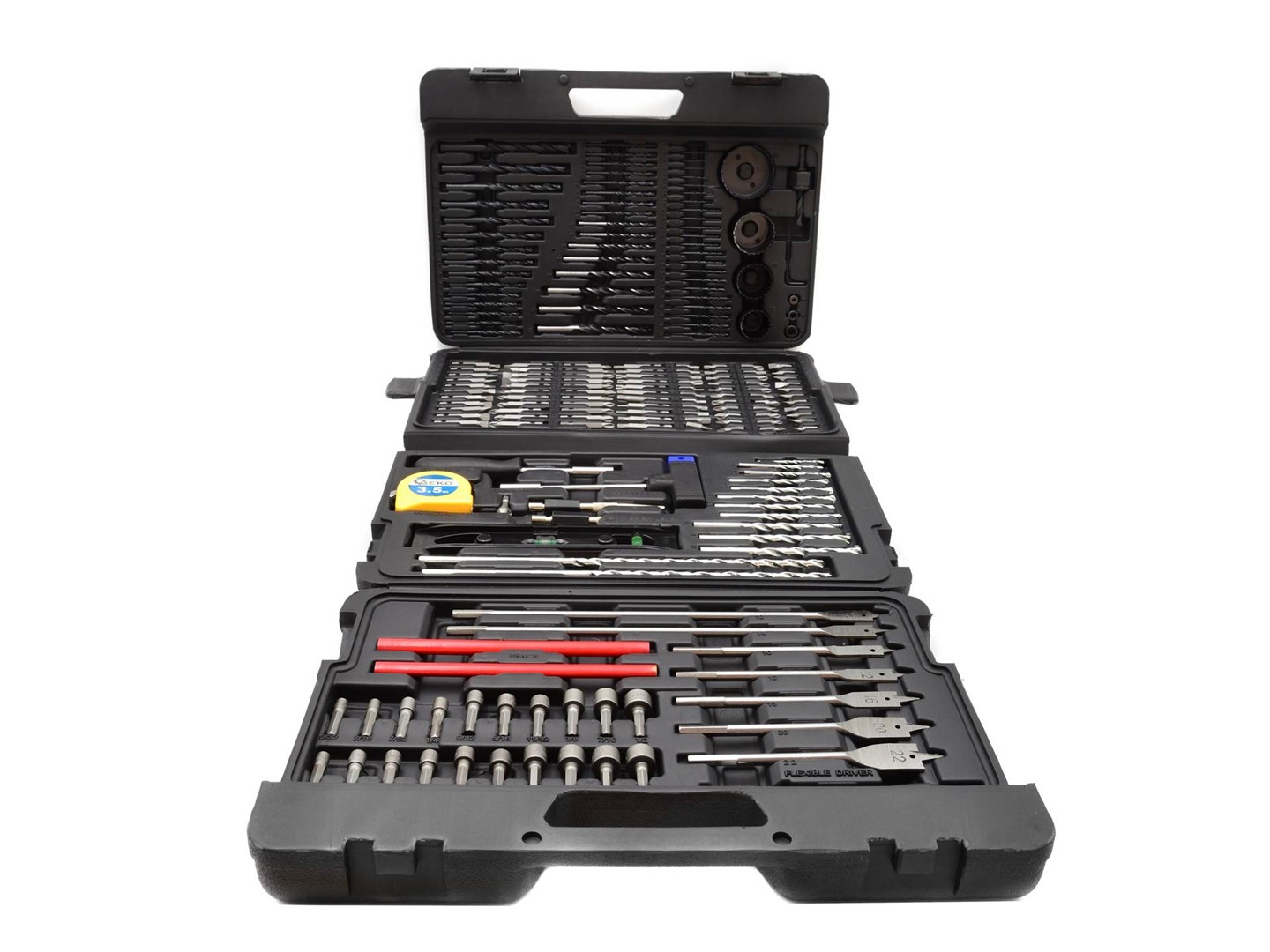 216pcs set of accessories, bits and drills