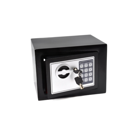 Sejf na szyfr i zamek elektroniczny 21x17x17cm (1)