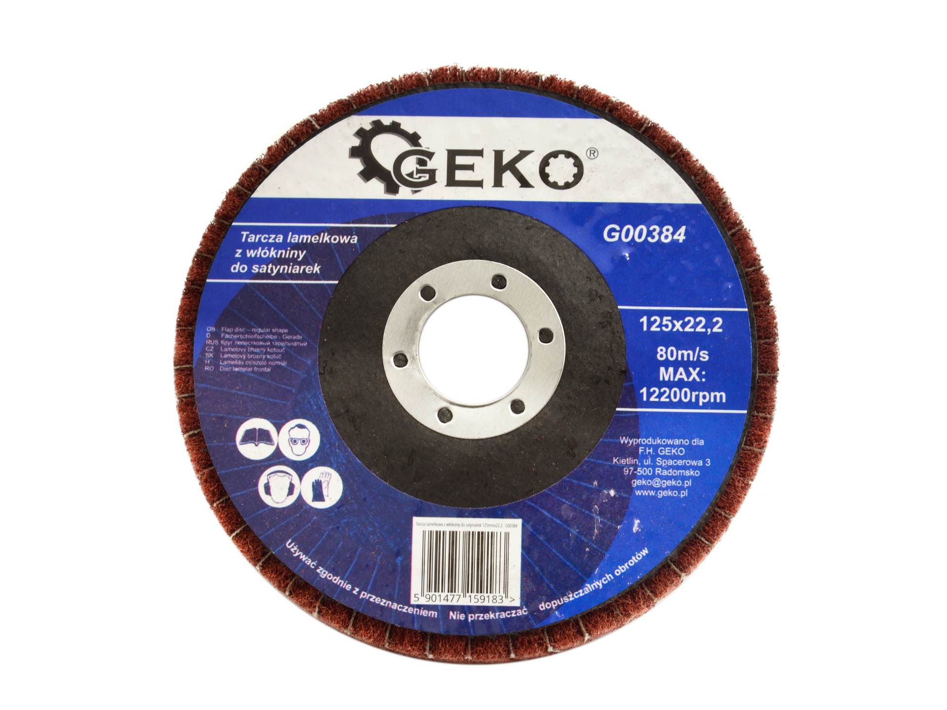 Non-Woven Nylon Flap Satin Polishing Disc 125x22.23 mm