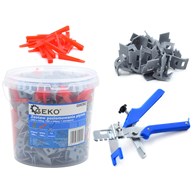 Tile Leveling System Tools (300 x Clips + 100 x Wedges + 1 x Pliers)