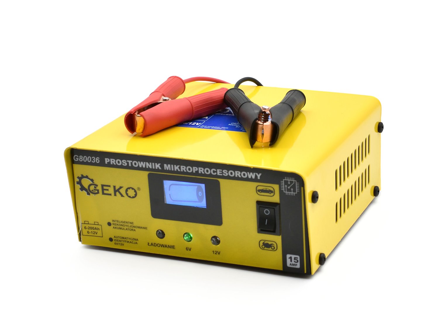 LCD mikroprocesorový usmerňovač 6/12V 15A (1/20)
