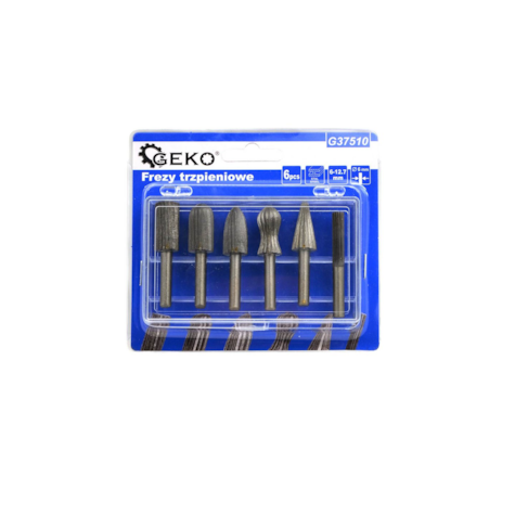 6pcs end milling cutters 6-12,7mm