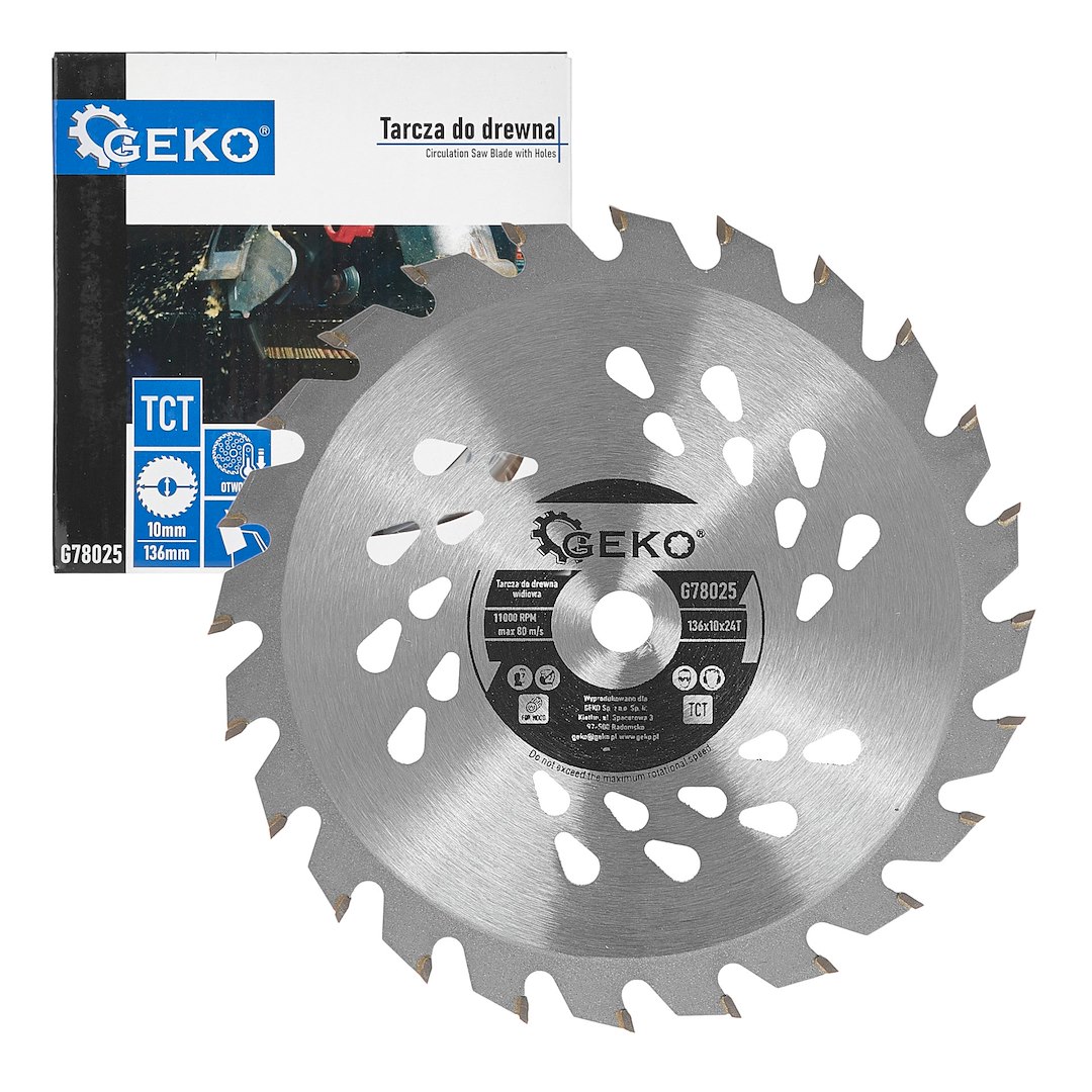 Tarcza do drewna 136mmx10mmx24T – do pilarek akumulatorowych (100)