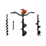 Earth Auger (2 people) + drills(10cm,20cm,30cm) + adaptor 50cm