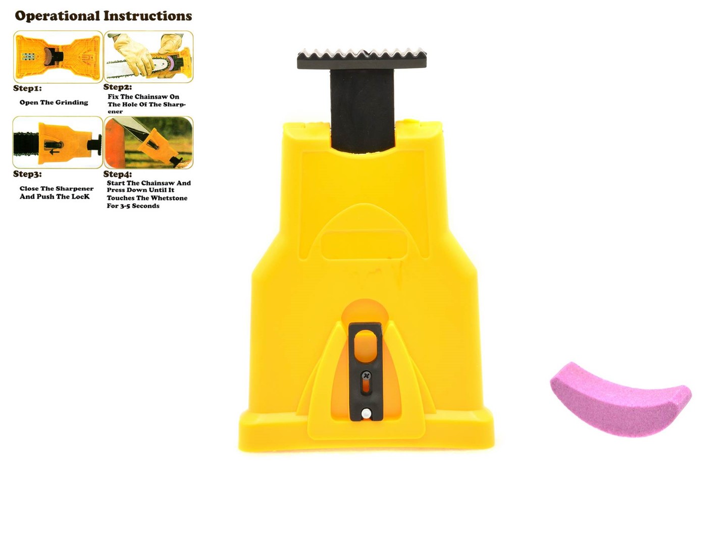 Manual chain sharpener