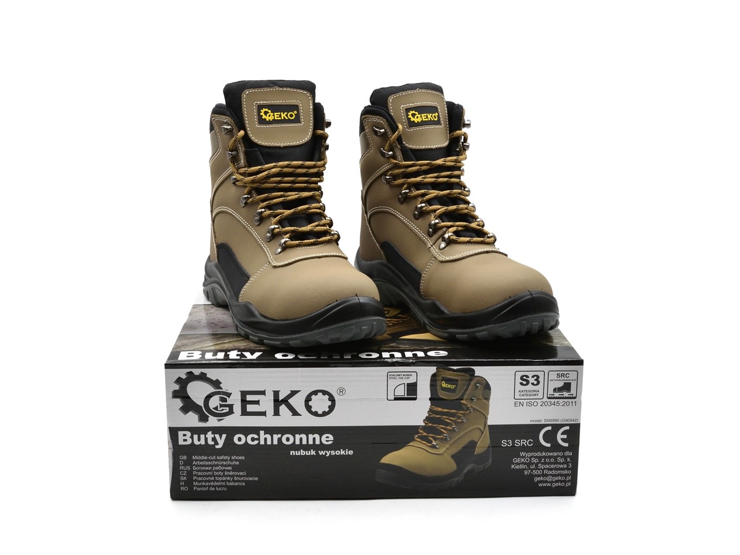 Safety shoes model no. 7 nubuck leather - size 40