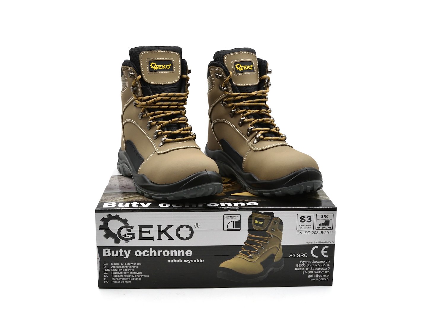 Buty ochronne model nr 7 nubuk wysokie S3 SRC - r. 44 (10) 1