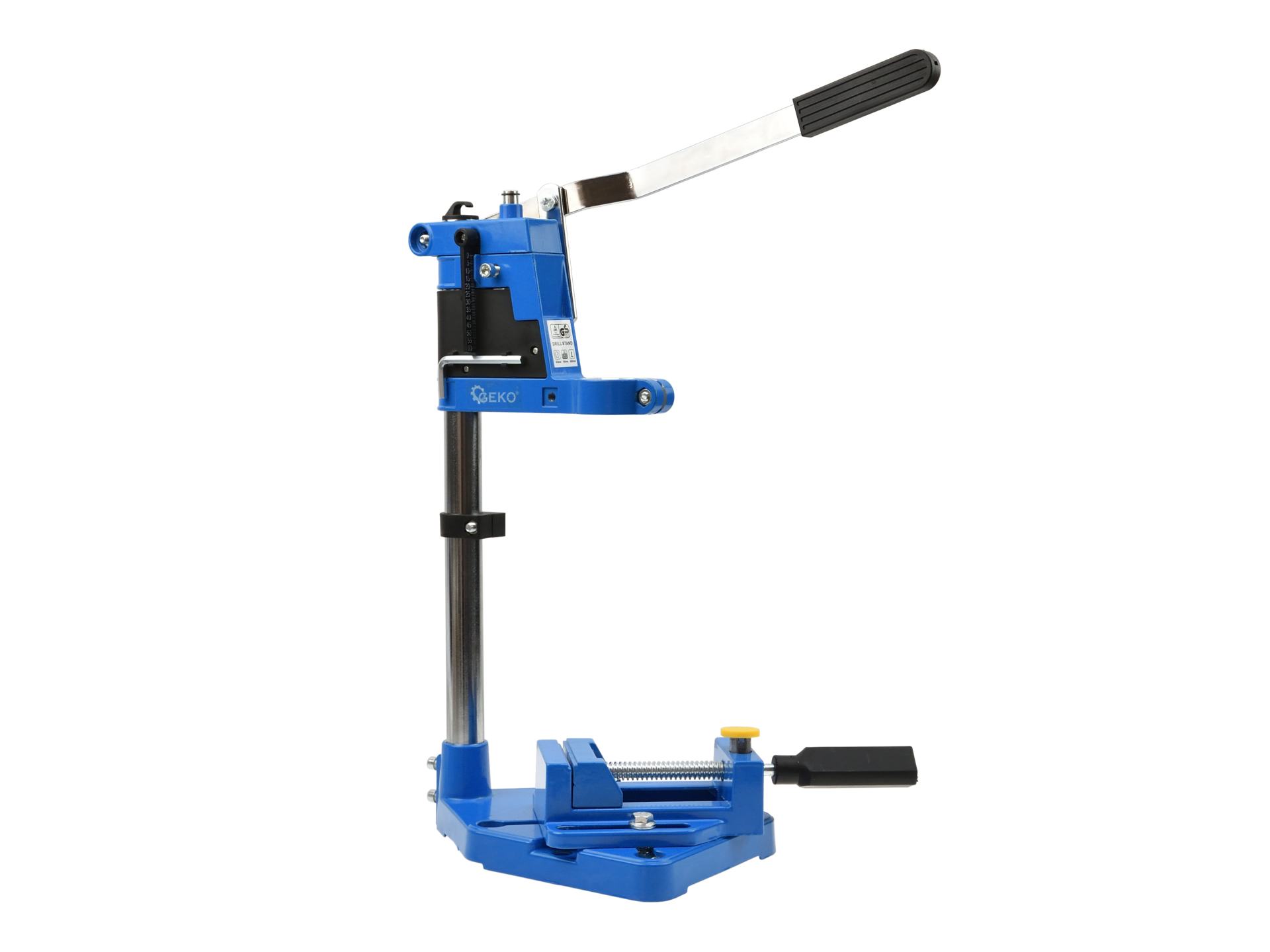 Drill stand with bench vice