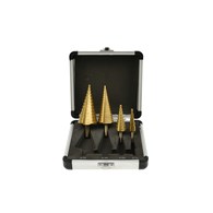 Titanium Step Drill Cone Drill Bits Set (4-12,4-20,4-32,4-39)