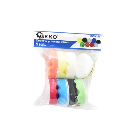 9pcs sponge polishing set 80mm