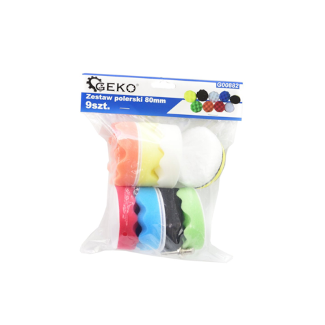 9pcs sponge polishing set 80mm