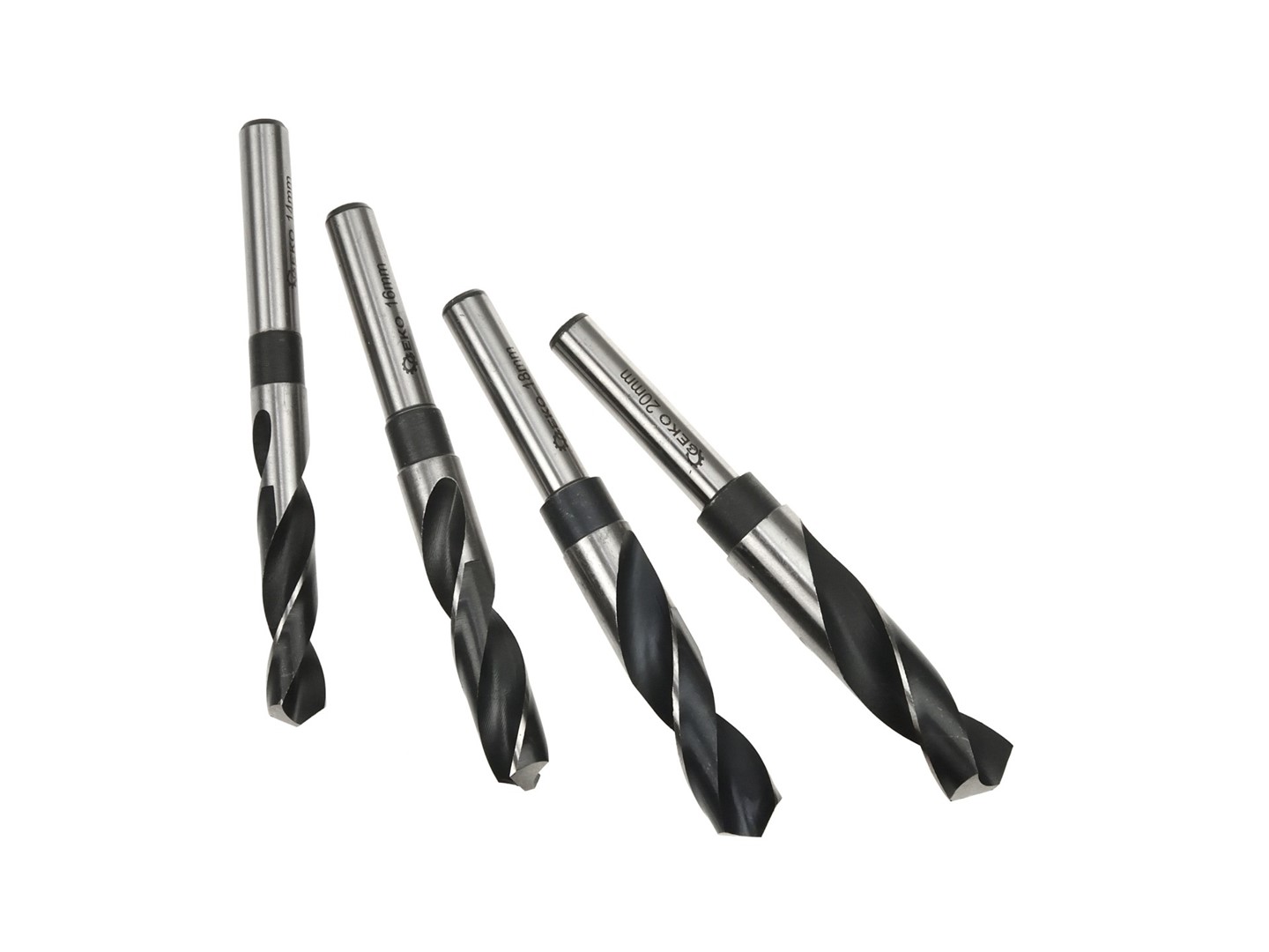 4pcs 14-20mm shank hss twist drill set