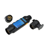 Tester gniazd i wtyczek przyczep + adaptery 13/7 7/13 (50)