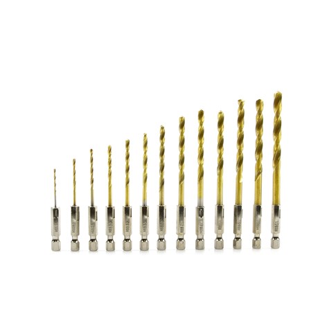 Set of drills 1,5-6,5mm 13pcs hex