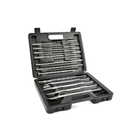 GEKO SDS Plus Shank Drill Bit & Chisel Set 17 Pcs