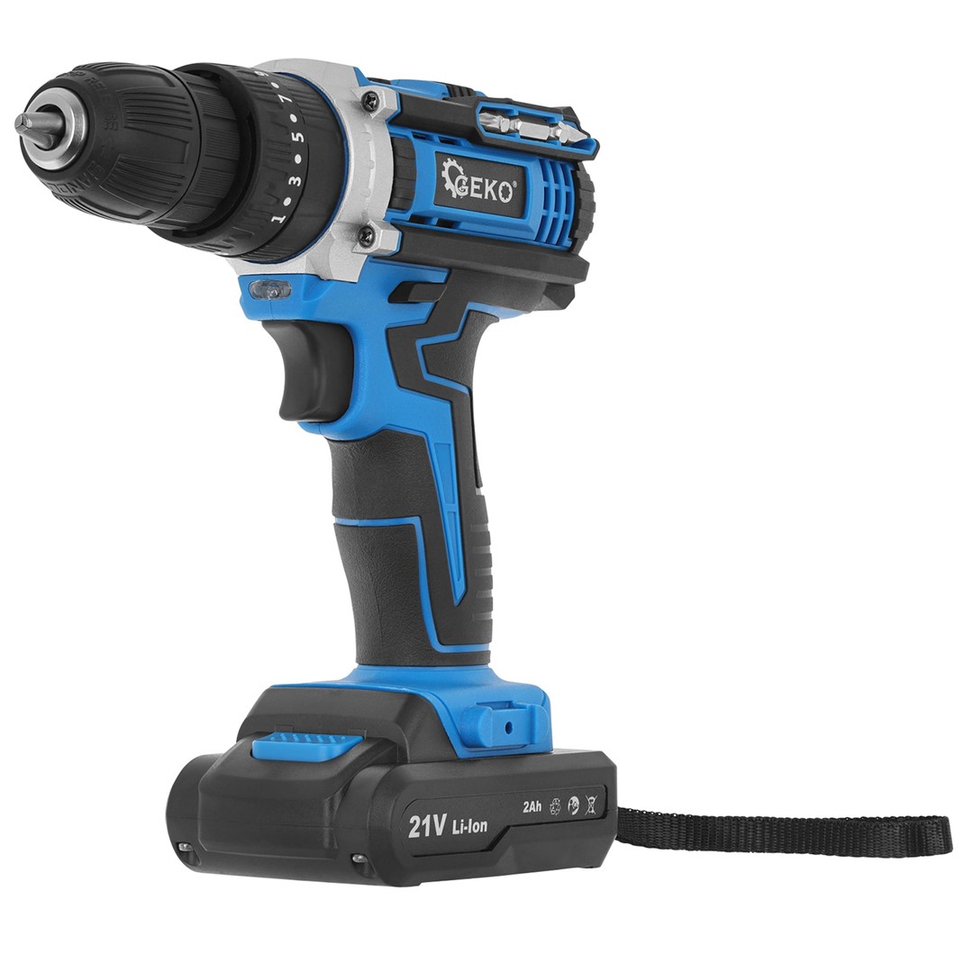 Cordless drill with impact function 20V 2xbattery 2ah